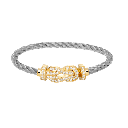 Miro CHANCE LARGE 8 FIGURE BUCKLE FULLDIAMOND BRACELET GOLD