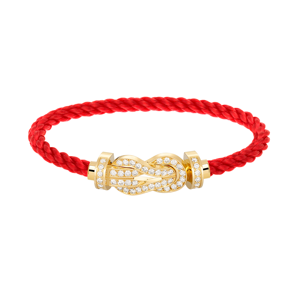 Miro CHANCE LARGE 8 FIGURE BUCKLE FULLDIAMOND BRACELET GOLD