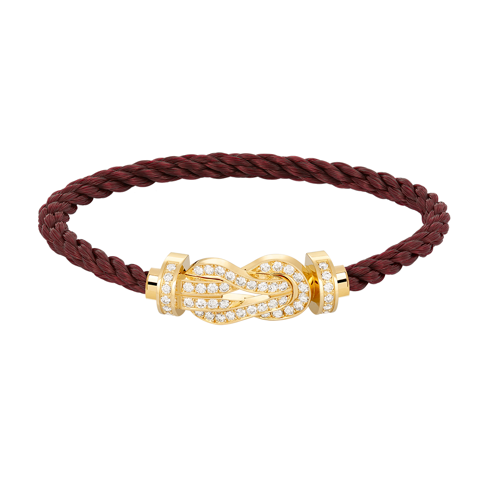 Miro CHANCE LARGE 8 FIGURE BUCKLE FULLDIAMOND BRACELET GOLD