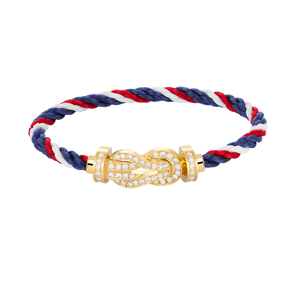 Miro CHANCE LARGE 8 FIGURE BUCKLE FULLDIAMOND BRACELET GOLD