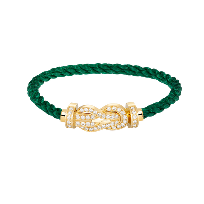 Miro CHANCE LARGE 8 FIGURE BUCKLE FULLDIAMOND BRACELET GOLD