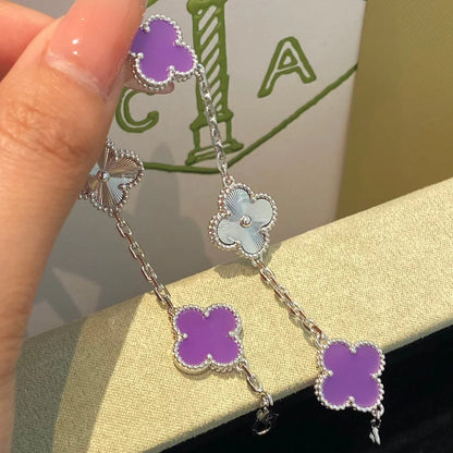 [Miro ]New  CLOVER 5 MOTIF VIOLET BRACELET COLLECTION
