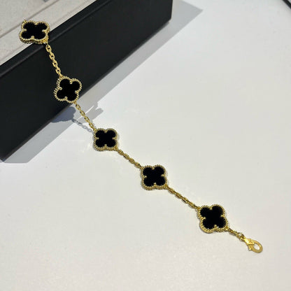 [Miro ]New CLOVER 5 MOTIF ONYXS BRACELET COLLECTION