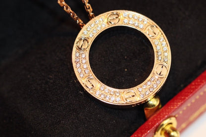 Miro LOVE NECKLACE ADJUSTABLE ROSE GOLD