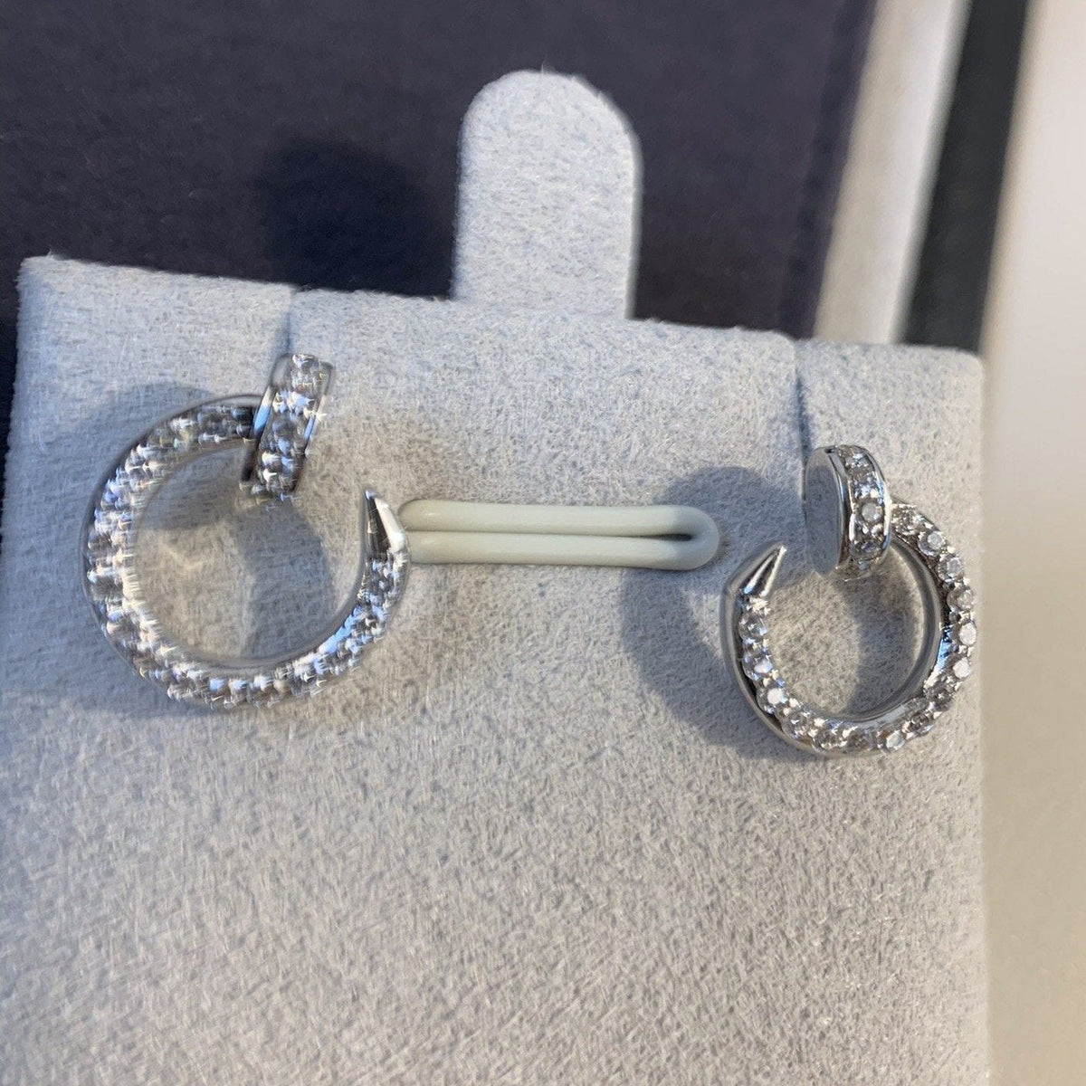 Miro JUSTE EARRINGS SILVER DIAMONDS