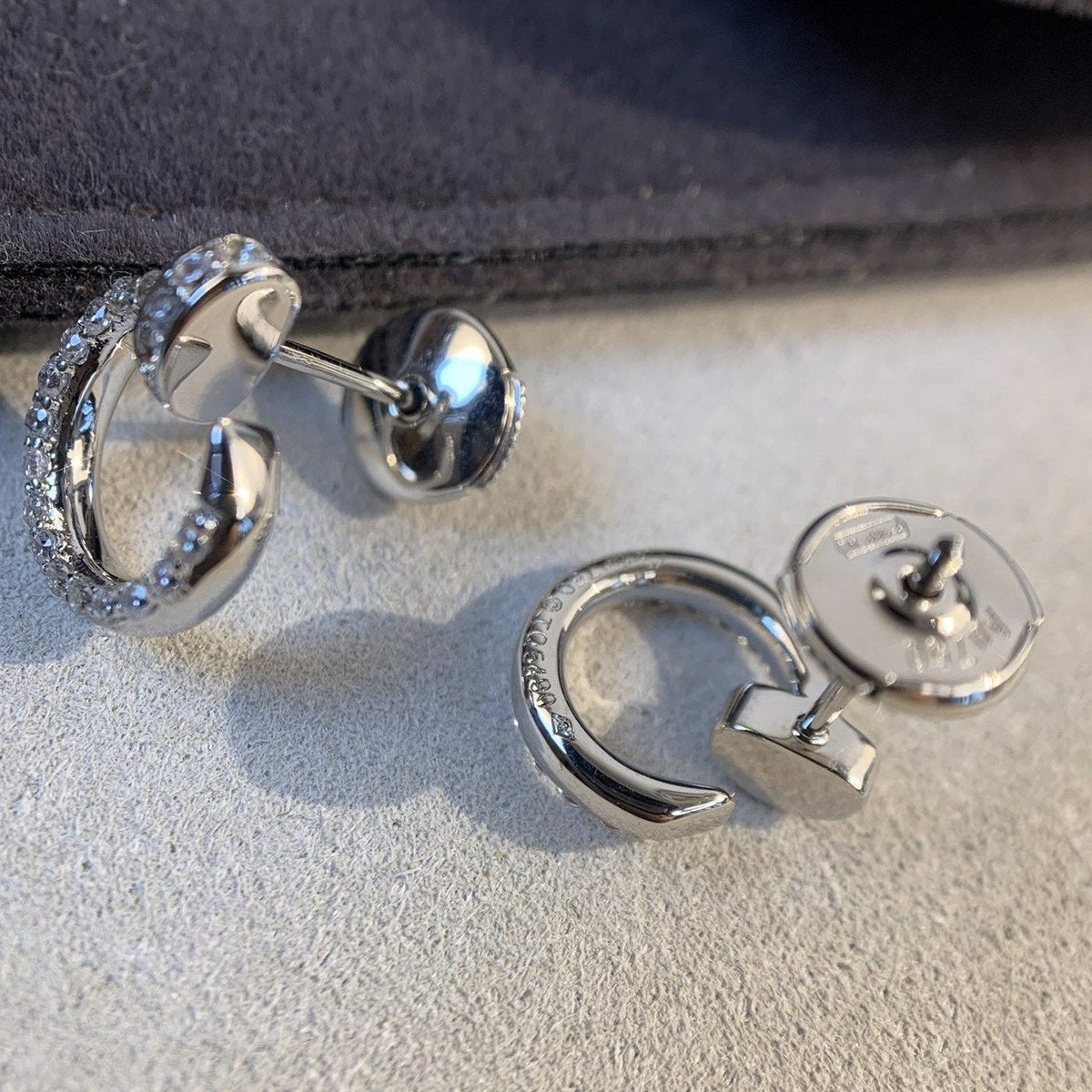 Miro JUSTE EARRINGS SILVER DIAMONDS
