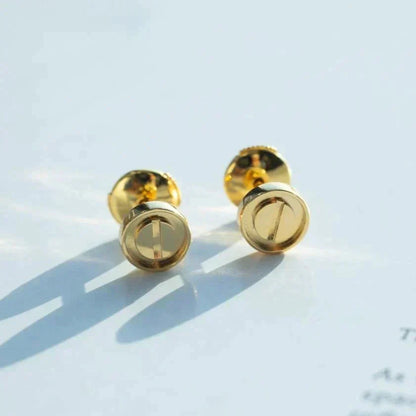 Miro LOVE EARRINGS GOLD 10MM