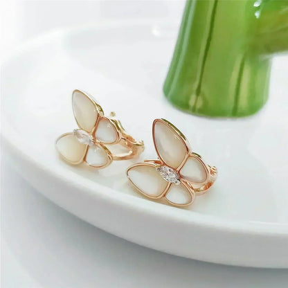 Miro BUTTERFLY MOP DIAMOND EARRINGS