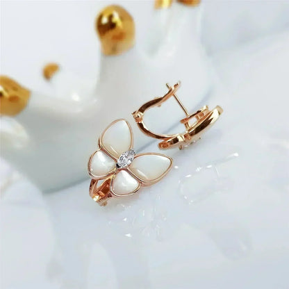 Miro BUTTERFLY MOP DIAMOND EARRINGS