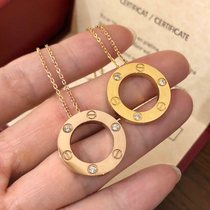 Miro LOVE NECKLACE 16MM 3 DIAMONDS