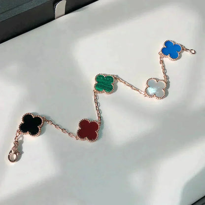 [Miro ]New CLOVER 5 MOTIFS MULTICOLOR BRACELET