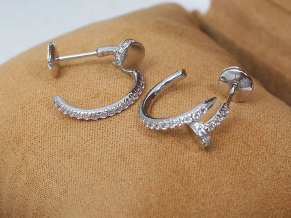 Miro JUSTE EARRINGS 12.75MM SILVER DIAMOND