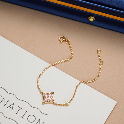 Miro STAR 1 DIAMOND PINK GOLD BRACELET