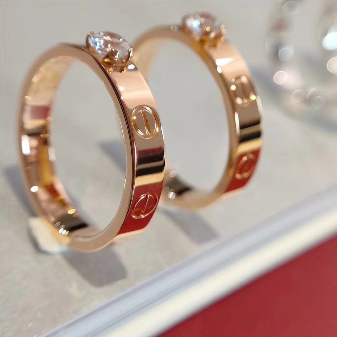 Miro LOVEリング 3.6MM 1Pダイヤモンド
