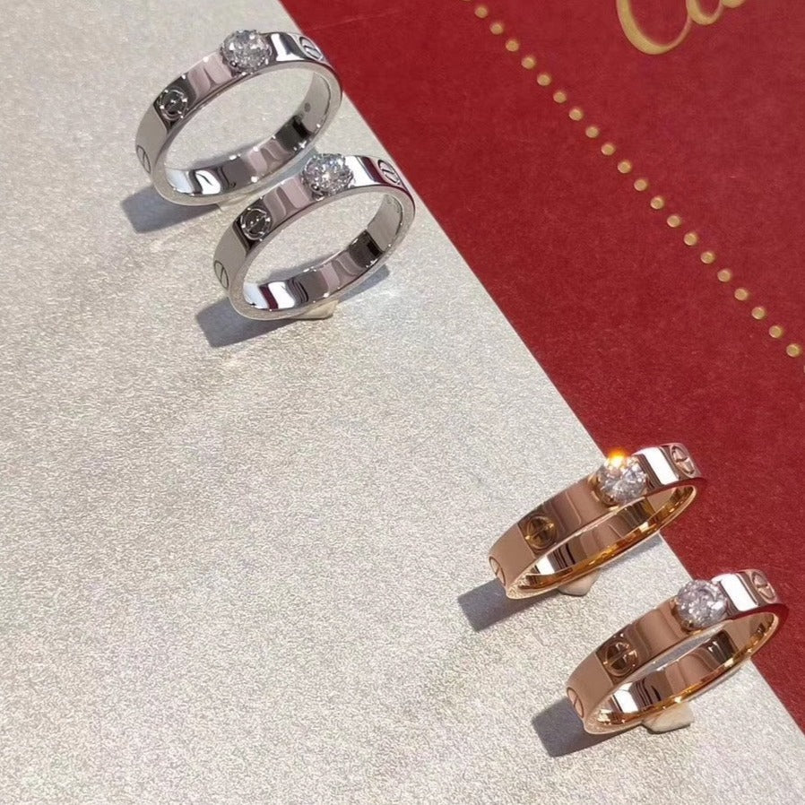 Miro LOVEリング 3.6MM 1Pダイヤモンド