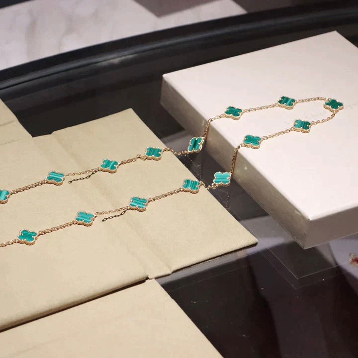 Miro CLOVER 20 MOTIFS MALACHITE GOLD