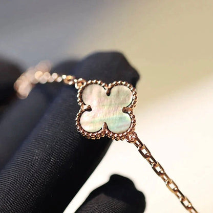Miro CLOVER 20 MOTIFS DARK MOP DIAMOND  NECKLACE