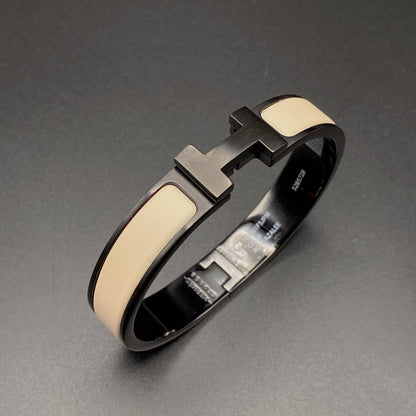 Miro H BRACELET 12MM BLACK BEIGE CERAMIC