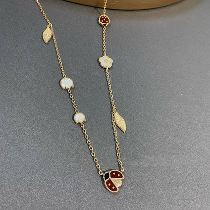 Miro LUCKY SPRING 15 MOTIFS GOLD NECKLACE
