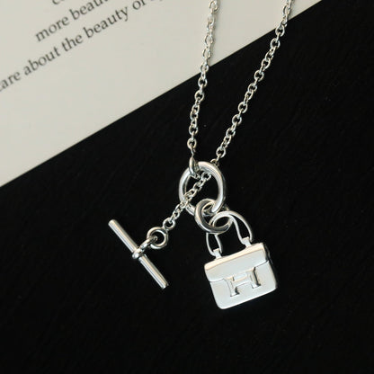 Miro POP H PEDANT SILVER NECKLACE