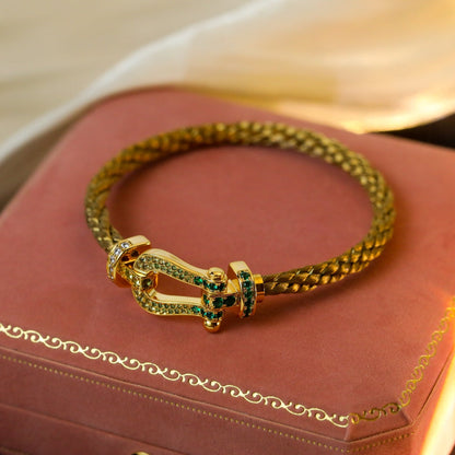 Miro FORCE 10 GOLD GREEN DIAMOND PAVED