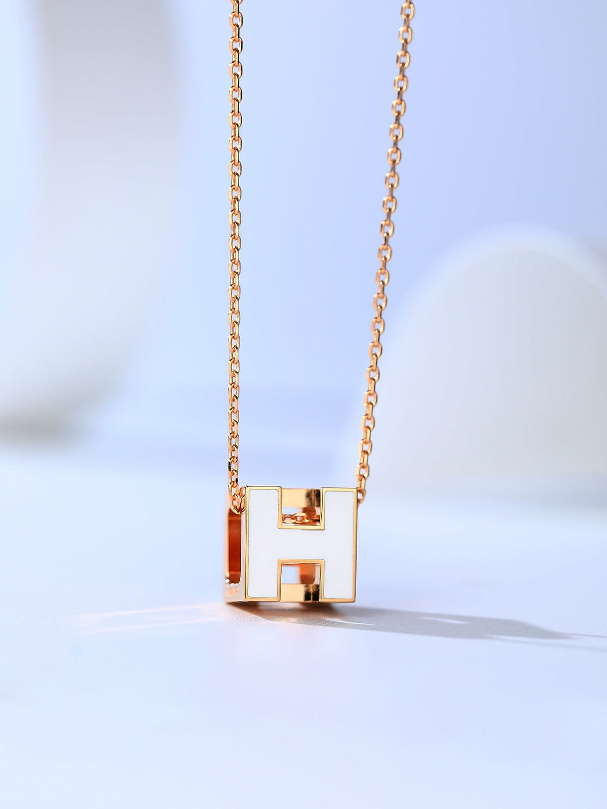 Miro H CAGE PINK GOLD NECKLACE