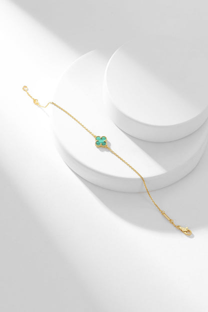 Miro CLOVER BRACELET MALACHITE 1 MOTIF