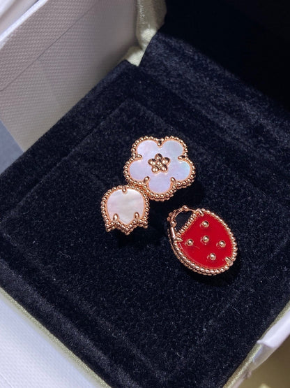 Miro LUCKY 3 MOTIF ROSE GOLD RING