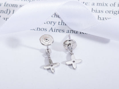 Miro VIDYLLE SILVER DIAMOND MINI DROP EARRINGS