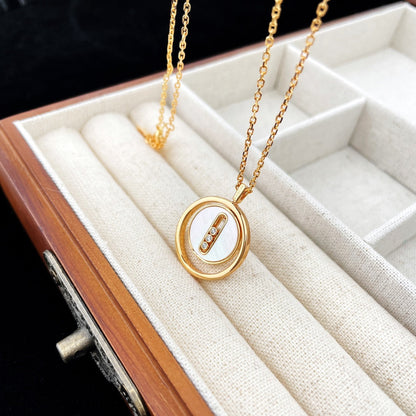 [Miro ]Miro  MOVE MOP PINK GOLD NECKLACE