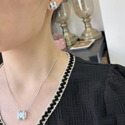 Miro POP H SKY BLUE NECKLACE