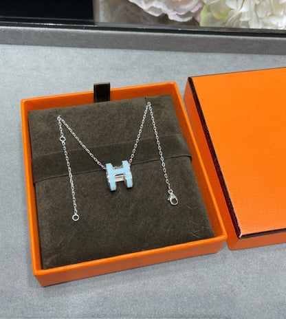 Miro POP H SKY BLUE NECKLACE