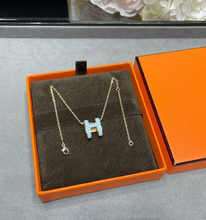 Miro POP H SKY BLUE NECKLACE