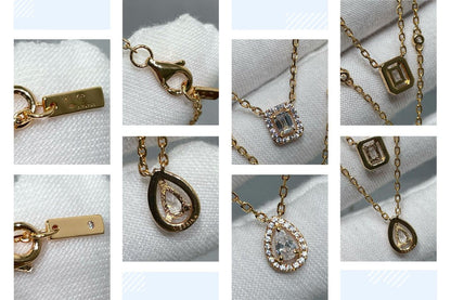 [Miro ]MY TWIN 2 ROW DIAMOND NECKLACE