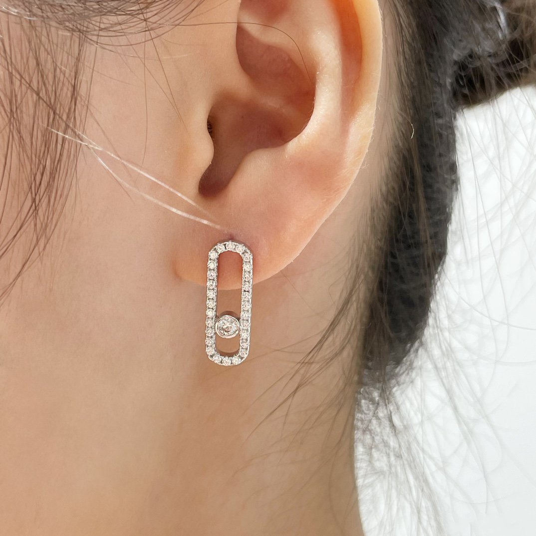 [Miro ]MOVE UNO STUD DIAMOND PAVED EARRINGS