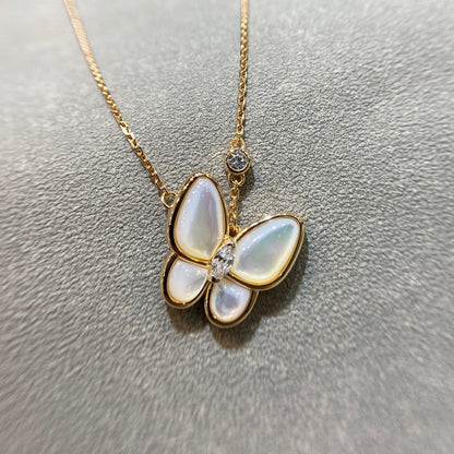 Miro BUTTERFLY MOP DIAMOND NECKLACE
