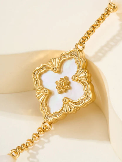 [Miro]B.C.L ENAMELED Three-Flower Bracelet£¨Trumpet)