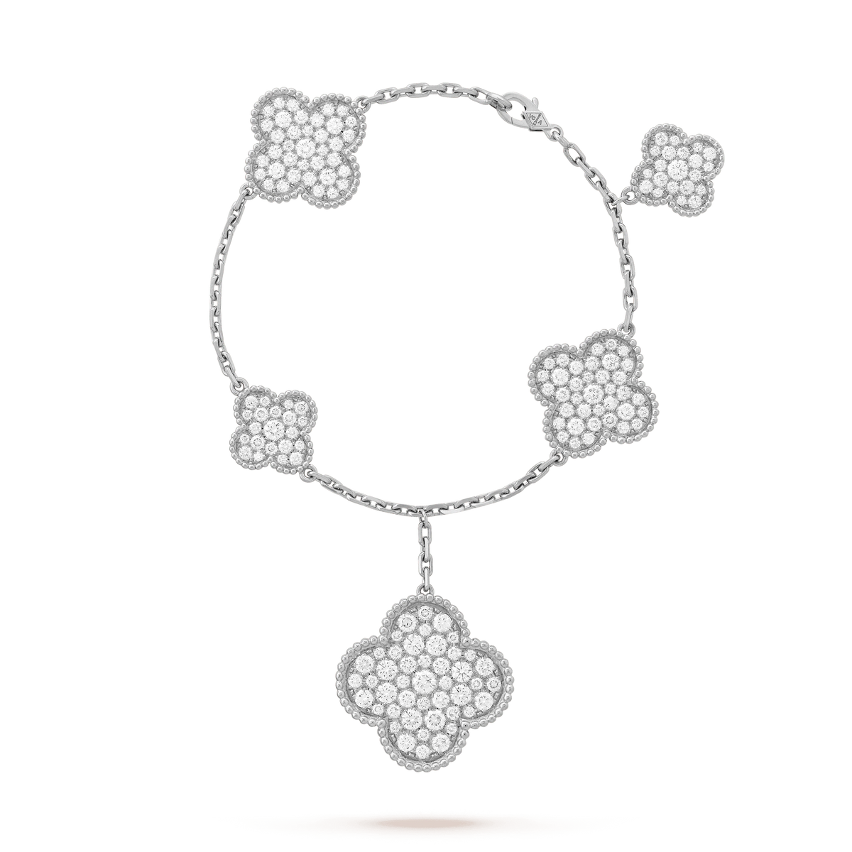 Miro CLOVER 6 MOTIFS SILVER DIAMOND ブレスレット