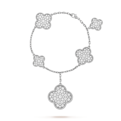 Miro CLOVER 6 MOTIFS SILVER DIAMOND ブレスレット