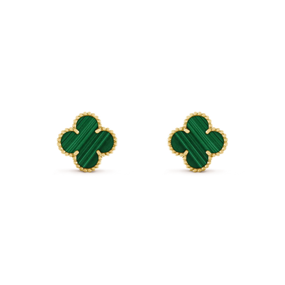 Miro CLOVER MEDIUM 1 MOTIFS MALACHITE  EARRINGS