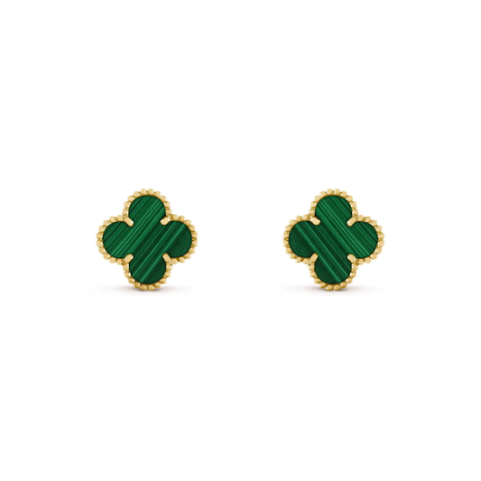 Miro CLOVER MEDIUM 1 MOTIFS MALACHITE  EARRINGS