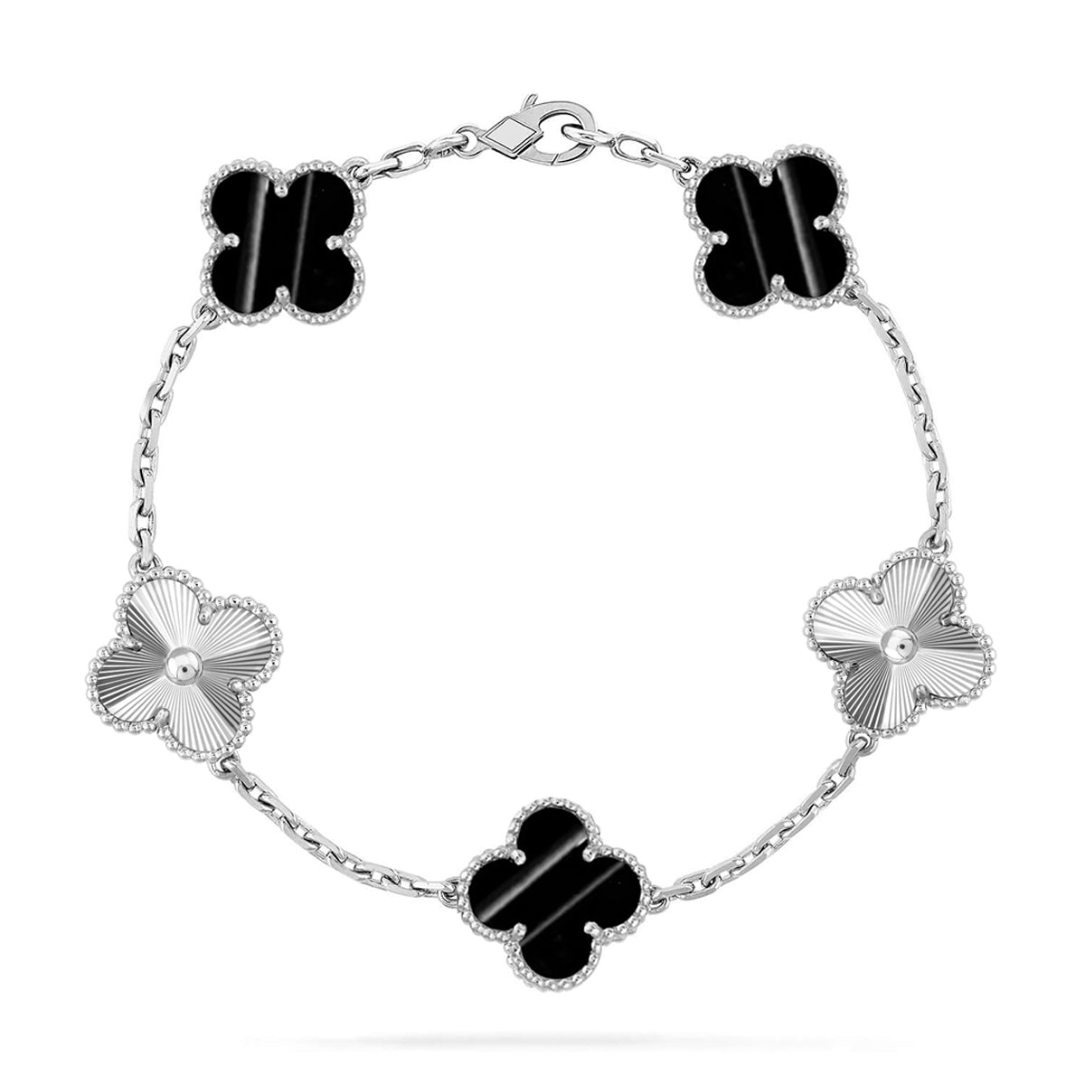 [Miro ]New  CLOVER 5 MOTIF PULSAR STONE BRACELET COLLECTION