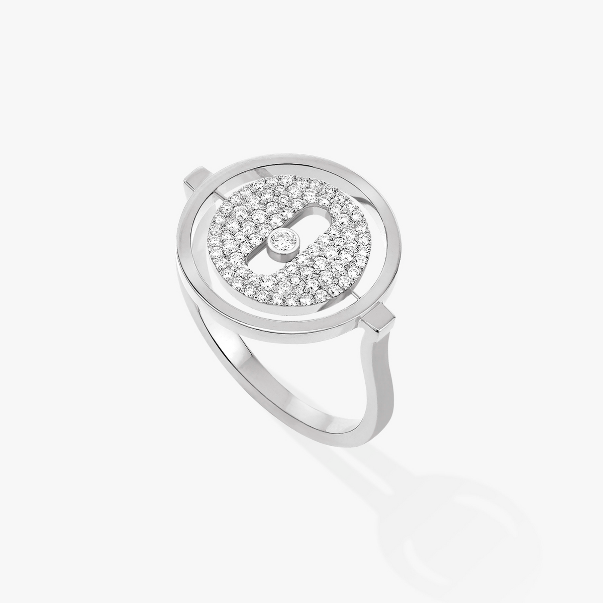 [Miro ]Miro  MOVE PAVED SILVER DIAMOND RING