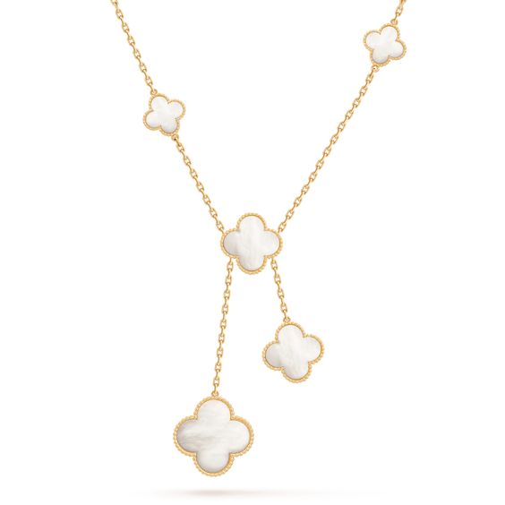 Miro CLOVER MOTHER OF PEARL NECKLACE 6 MOTIF