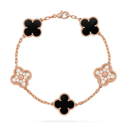 [Miro ]New CLOVER 5 MOTIF ONYXS BRACELET COLLECTION