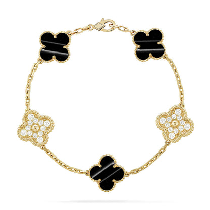[Miro ]New  CLOVER 5 MOTIF PULSAR STONE BRACELET COLLECTION