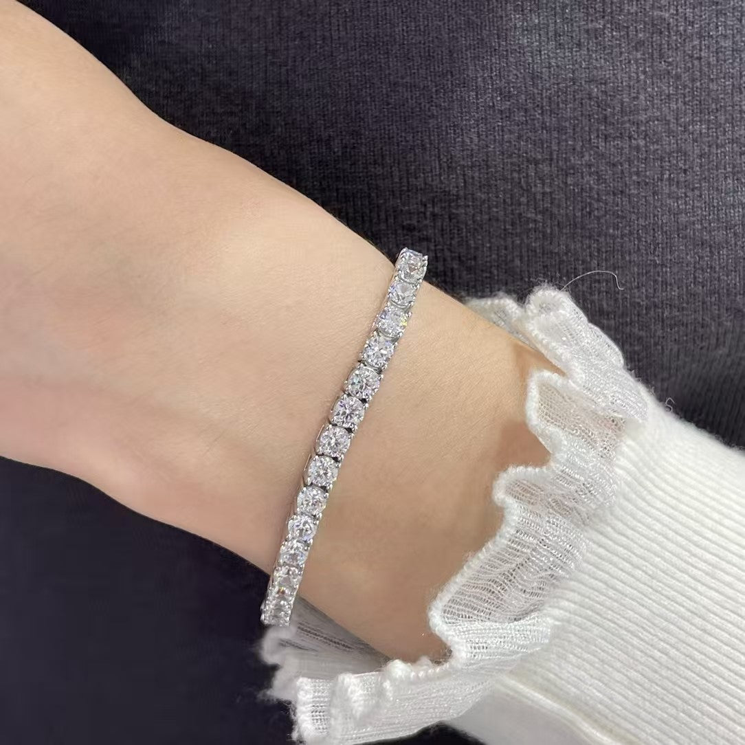 [Miro ]TENNIS BRACELET WITH FULL DIAMOND SETTING