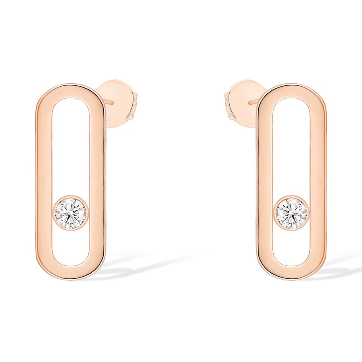 [Miro ]MOVE UNO SMALL 1 DIAMOND EARRINGS