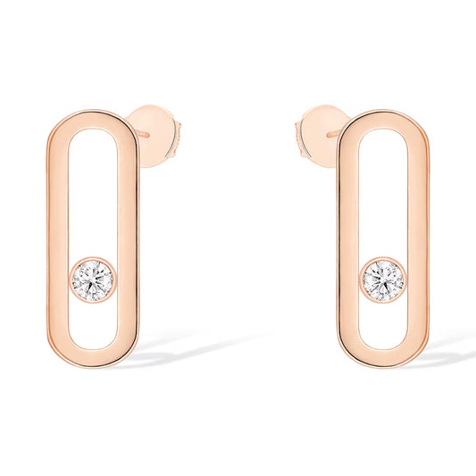 [Miro ]MOVE UNO SMALL 1 DIAMOND EARRINGS
