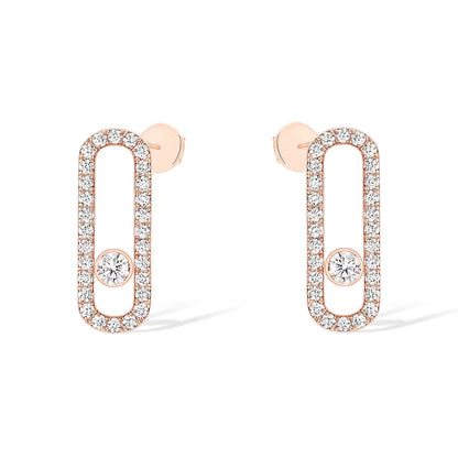 [Miro ]MOVE UNO STUD DIAMOND PAVED EARRINGS